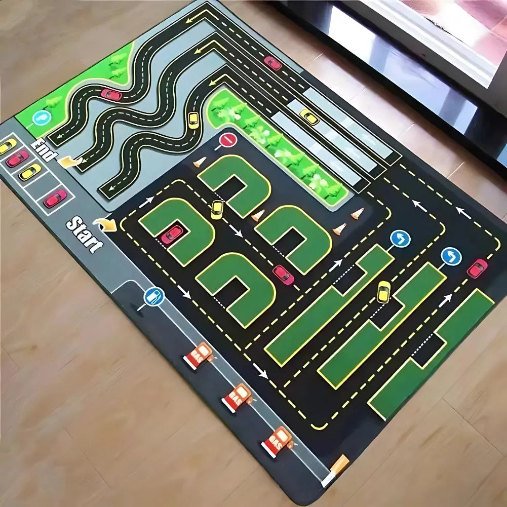 Tapis circuit voiture - Trafic routier, motricité et repères