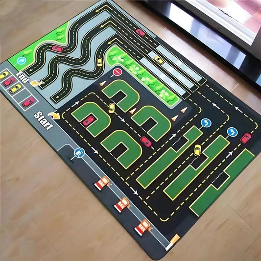 Tapis circuit voiture - Trafic routier, motricité et repères