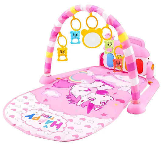 Tapis de motricité bebe - Arc-en-ciel magique licorne