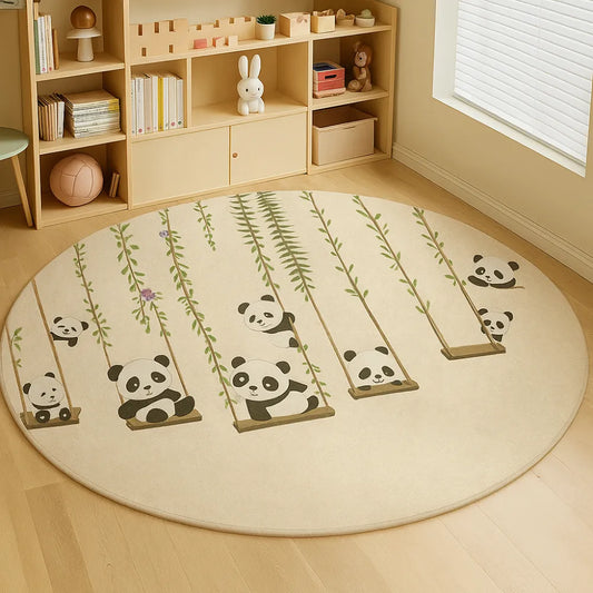 Tapis de sol bebe forme panda doux et antidérapant pour chambre