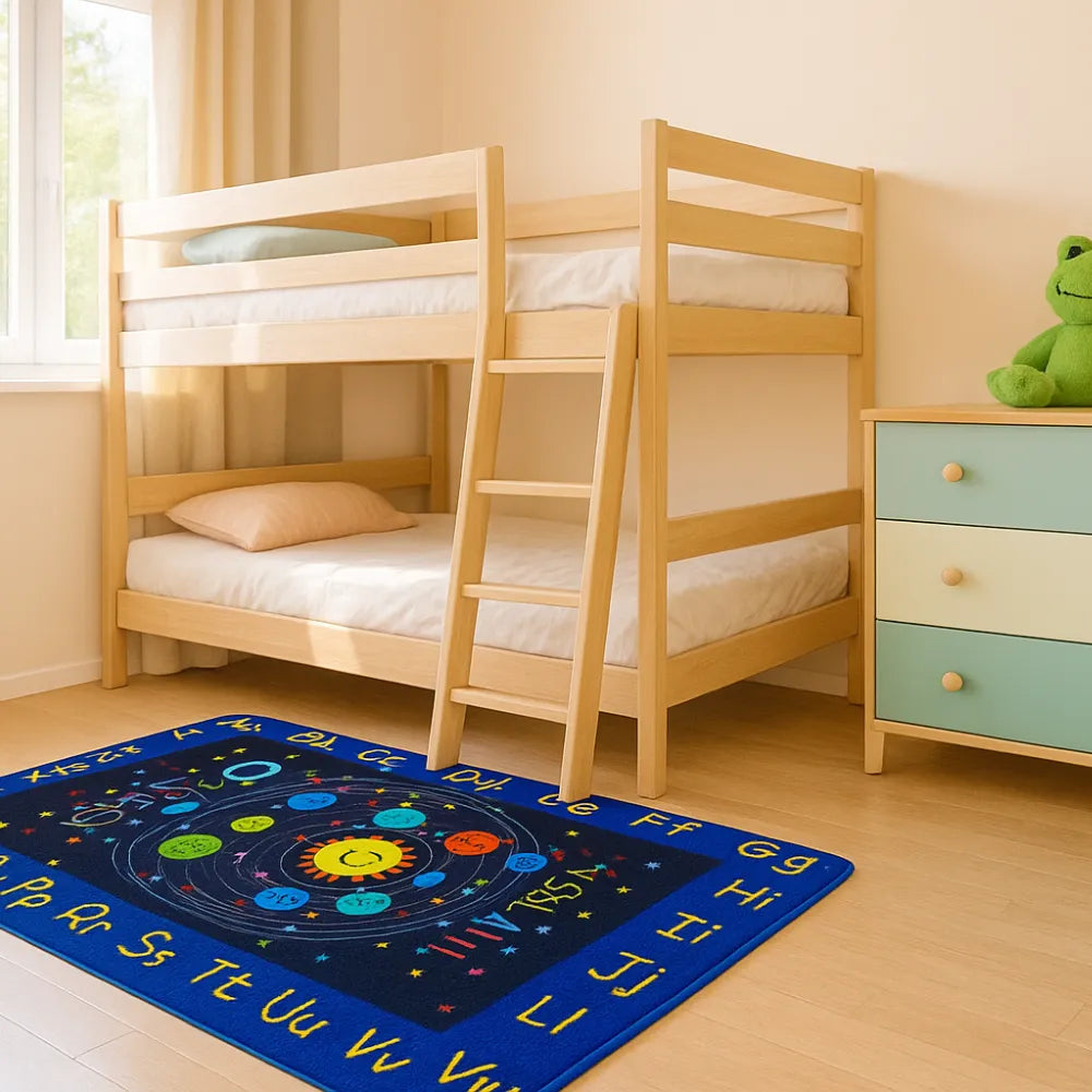 Tapis d'eveil bebe éducatif système solaire et alphabet