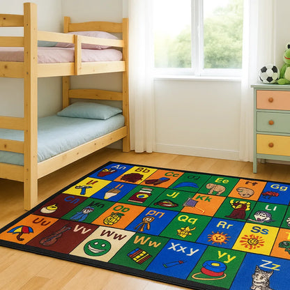 Tapis d'eveil bebe alphabet illustré et éducatif