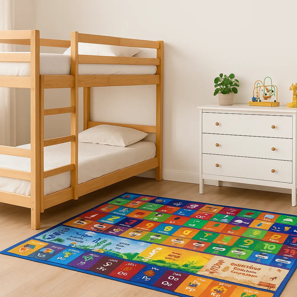 Tapis d'eveil bebe éducatif avec alphabet et saisons
