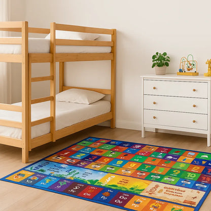Tapis d'eveil bebe éducatif avec alphabet et saisons