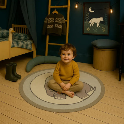 Tapis de sol bebe Elephant - Confort et apaisement