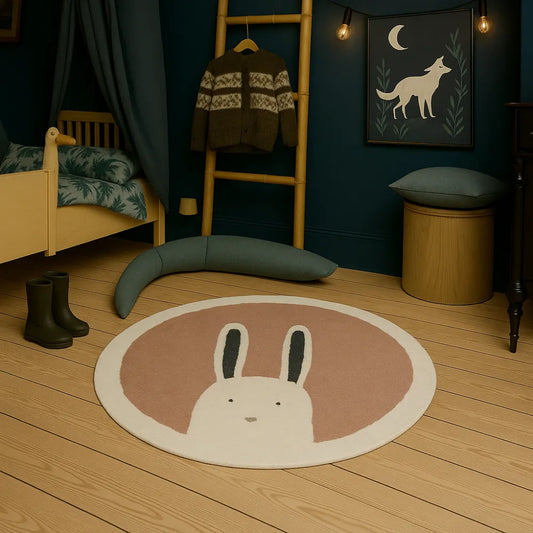 Tapis de sol bebe lapin - Doux, apaisant et lavable