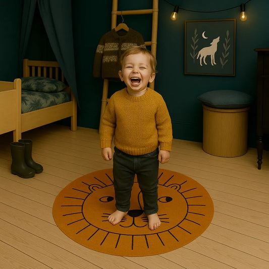 Tapis de sol bebe lion - Moelleux, graphique et ludique