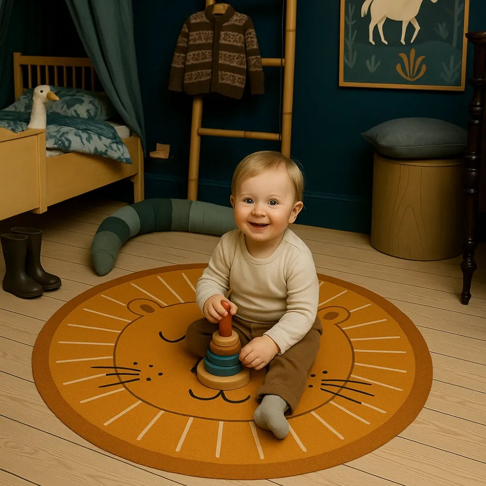 Tapis de sol bebe lion - Pour un espace apaisant