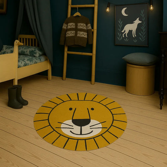 Tapis de sol bebe lion- Moelleux, ludique et lavable