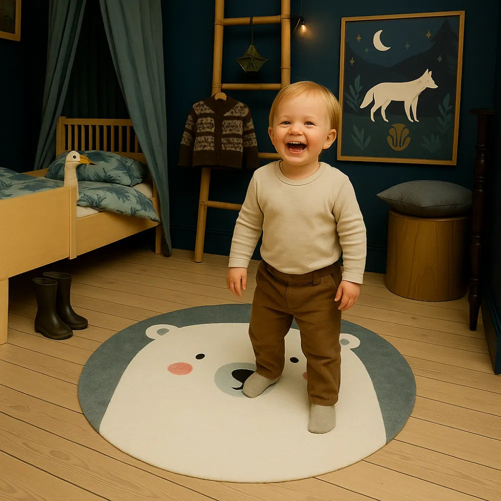 Tapis de sol bebe Ours polaire - Tendresse au quotidien