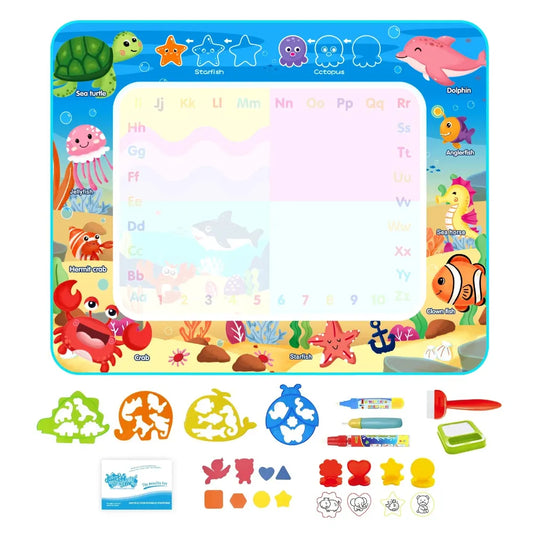 Tapis dessin eau éducatif - Apprentissage ludique sans taches