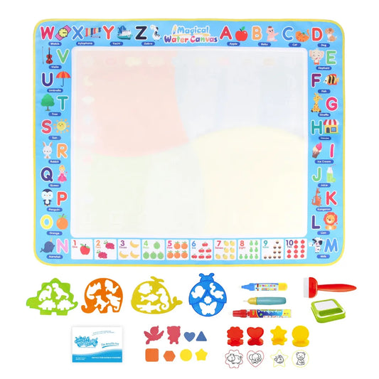 Tapis dessin eau - Alphabet et chiffres ludiques