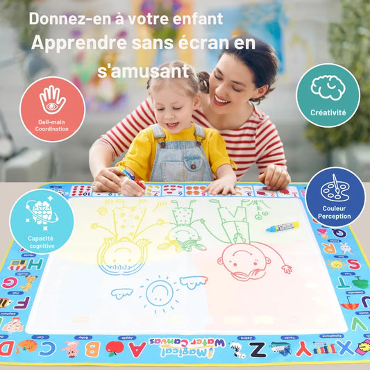 Tapis dessin eau - Espace et planètes éducatif