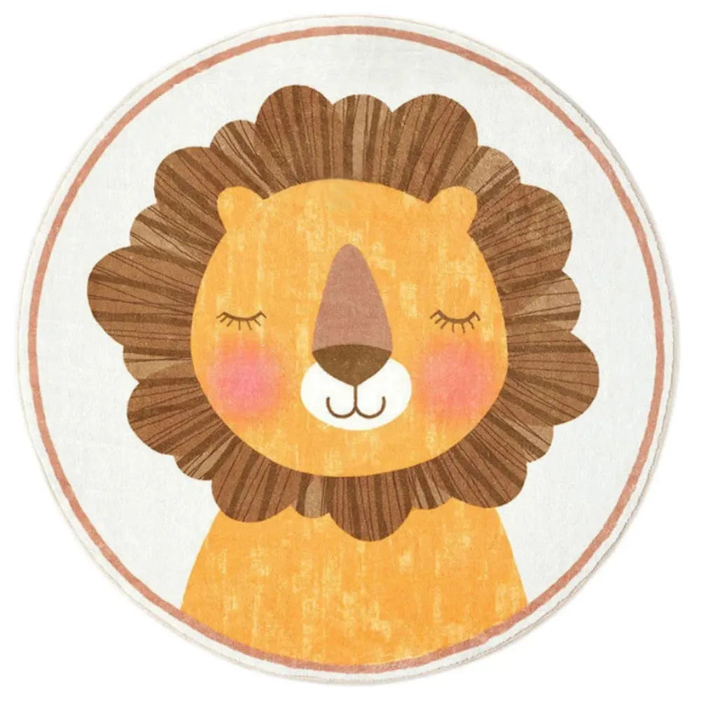 Tapis de sol bebe roi lion - Doux, antidérapant et lavable