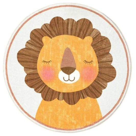 Tapis de sol bebe roi lion - Doux, antidérapant et lavable